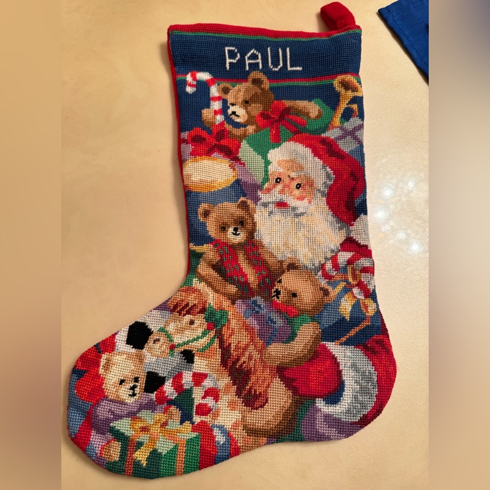 Needle Point  “PAUL” Stocking